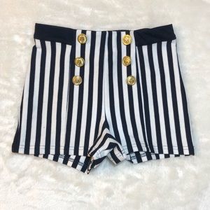 Forever 21 navy stripes shorts- size XS